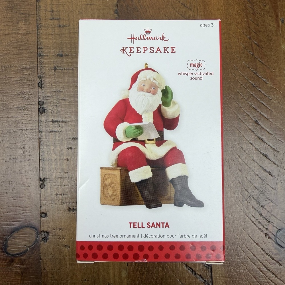 Hallmark Keepsake Ornament 2013 Tell Santa Magic Whisper Activated Sound NEW